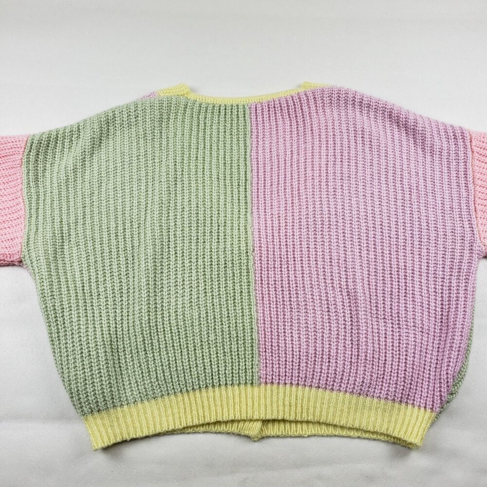 Princess Polly Naomi Oversized Cardigan Womens XS/S Pastel Chunky Knit Sweater - Picture 9 of 13